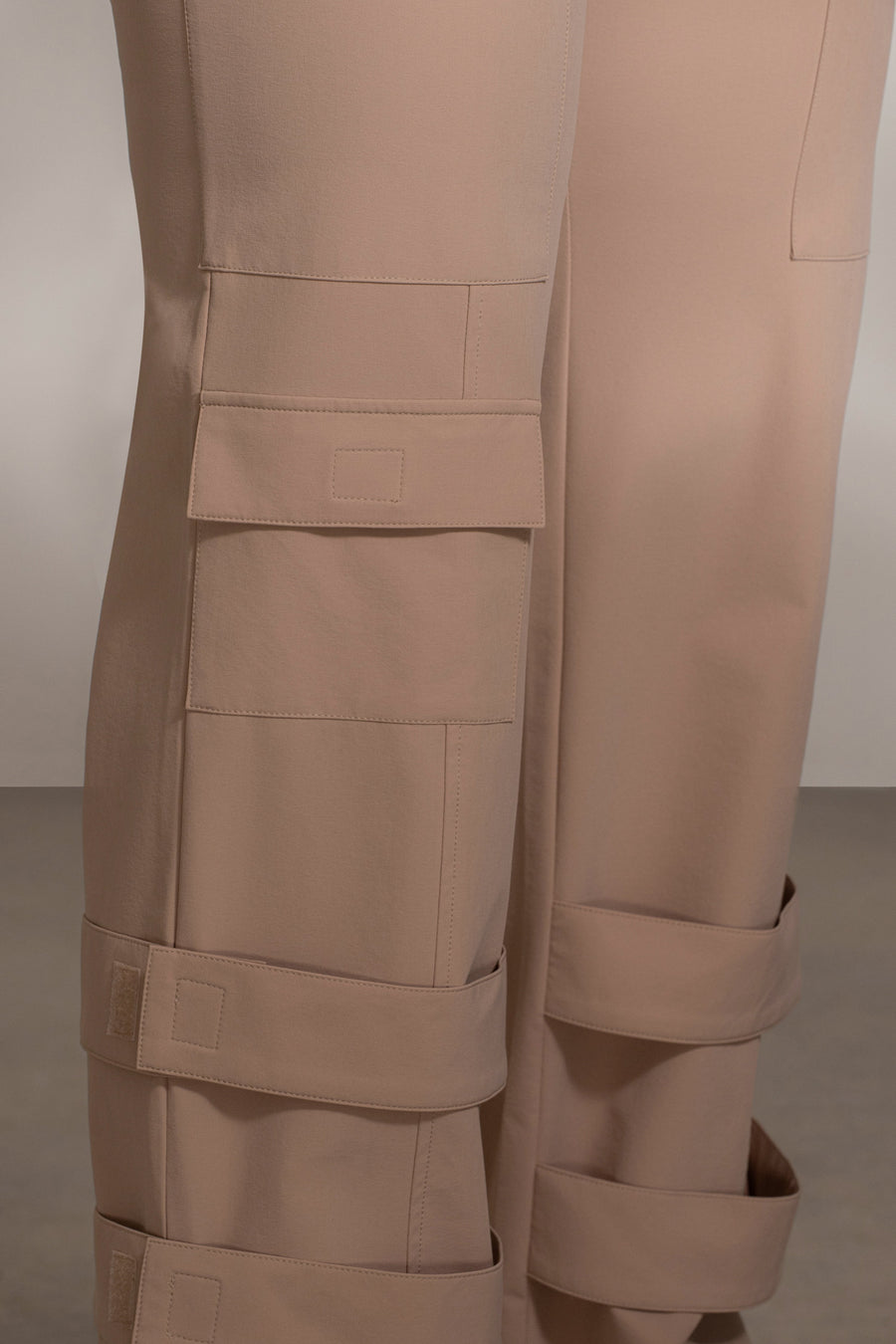 Tan Nyah Nylon Utility Pants
