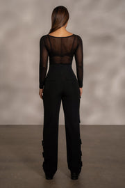 Black Nyah Nylon Utility Pants