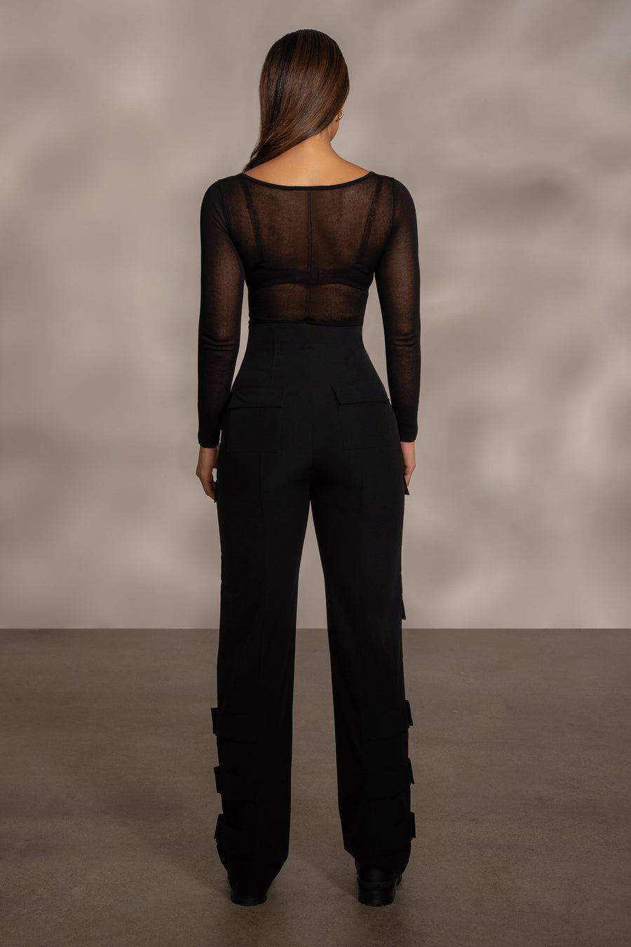 Black Nyah Nylon Utility Pants