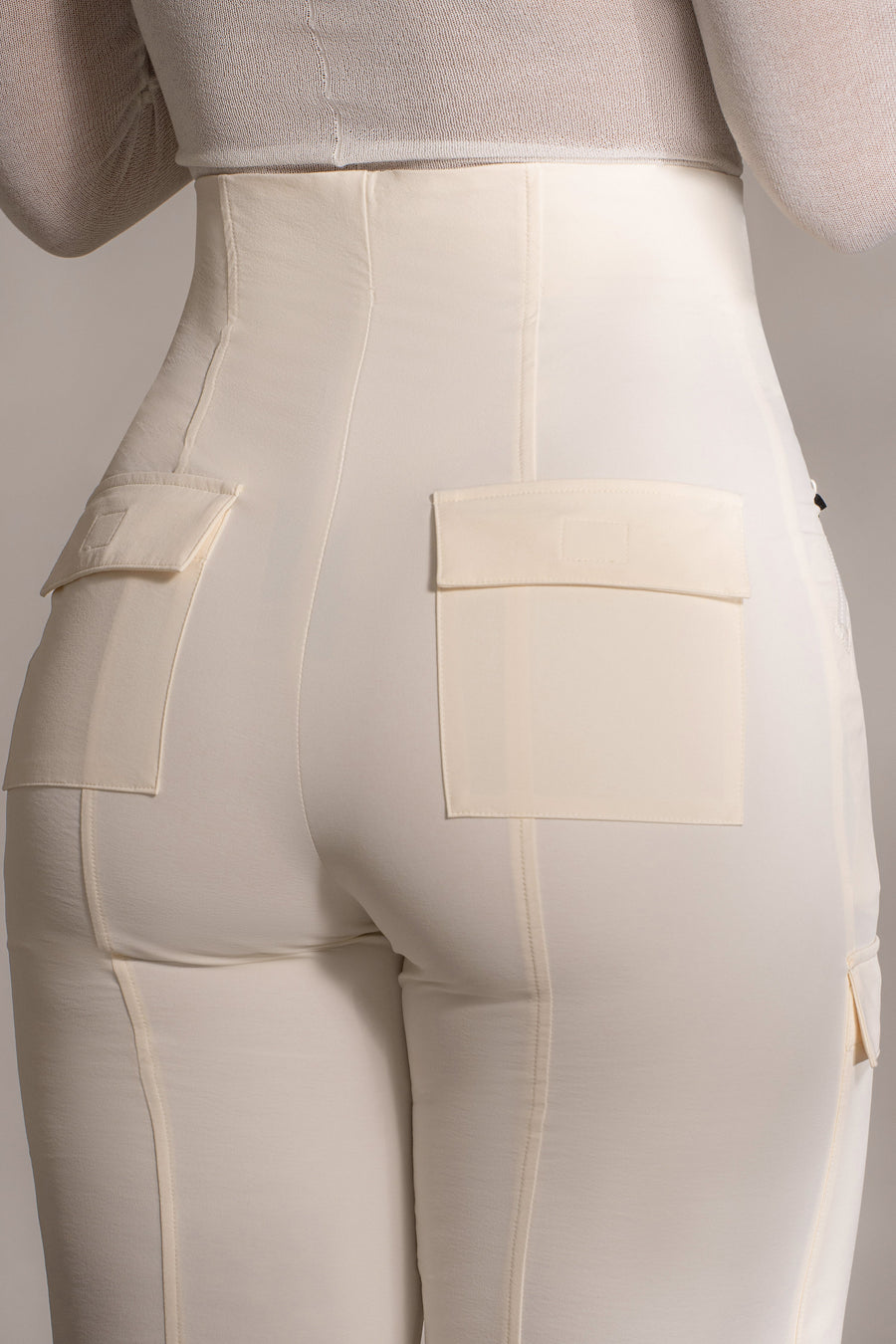 Buttercream Nyah Nylon Utility Pants