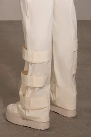 Buttercream Nyah Nylon Utility Pants