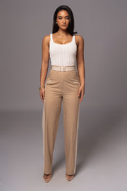 Khaki For The Moment Pants