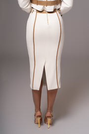 Ivory Jocelyn Contrast Skirt