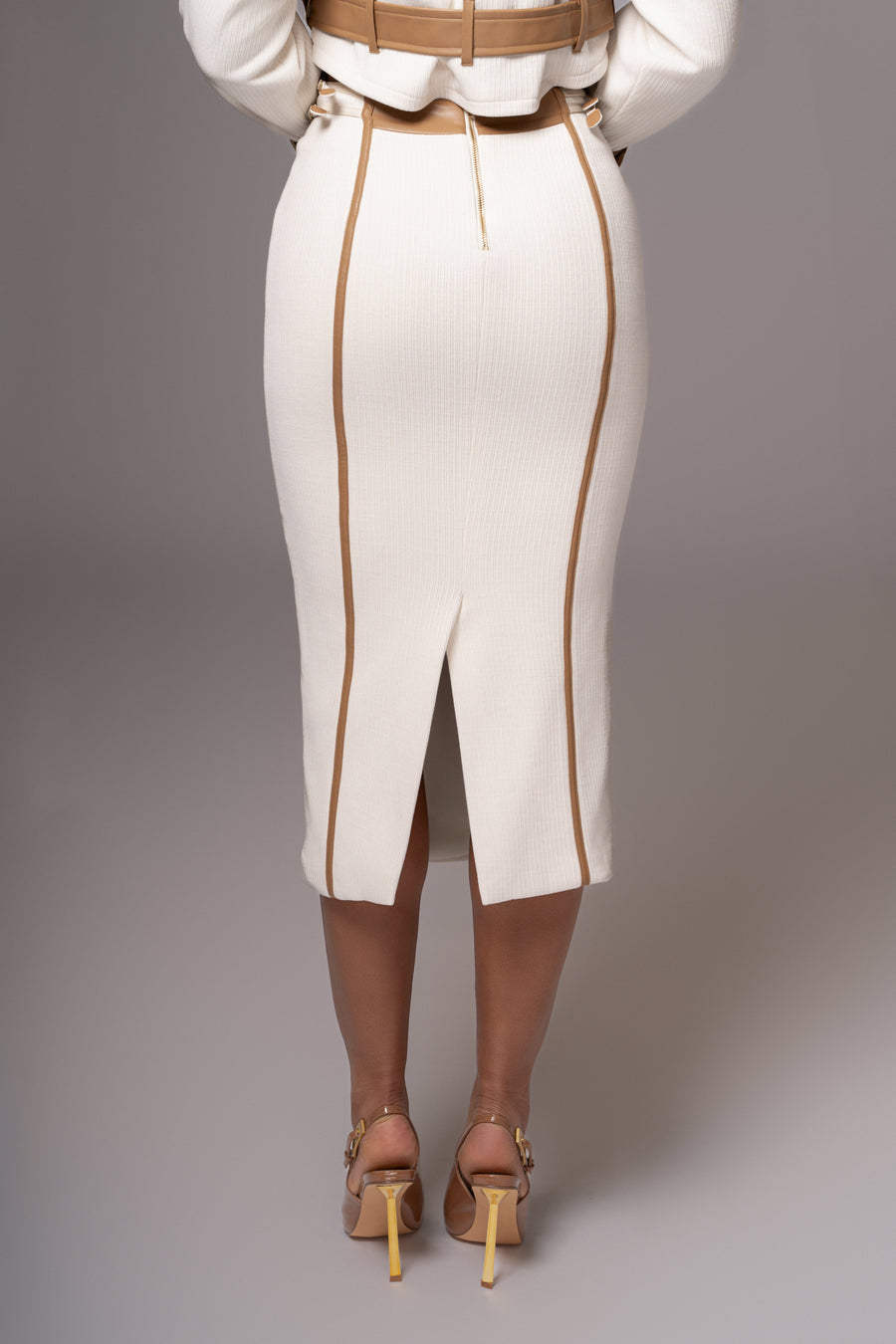 Ivory Jocelyn Contrast Skirt