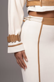 Ivory Jocelyn Contrast Skirt