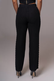 Black Madison Knit Pants