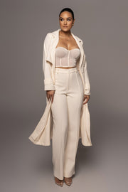 Ivory  Arlette Trousers