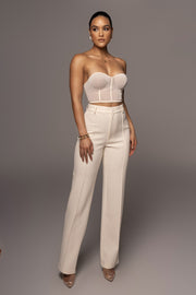 Ivory  Arlette Trousers