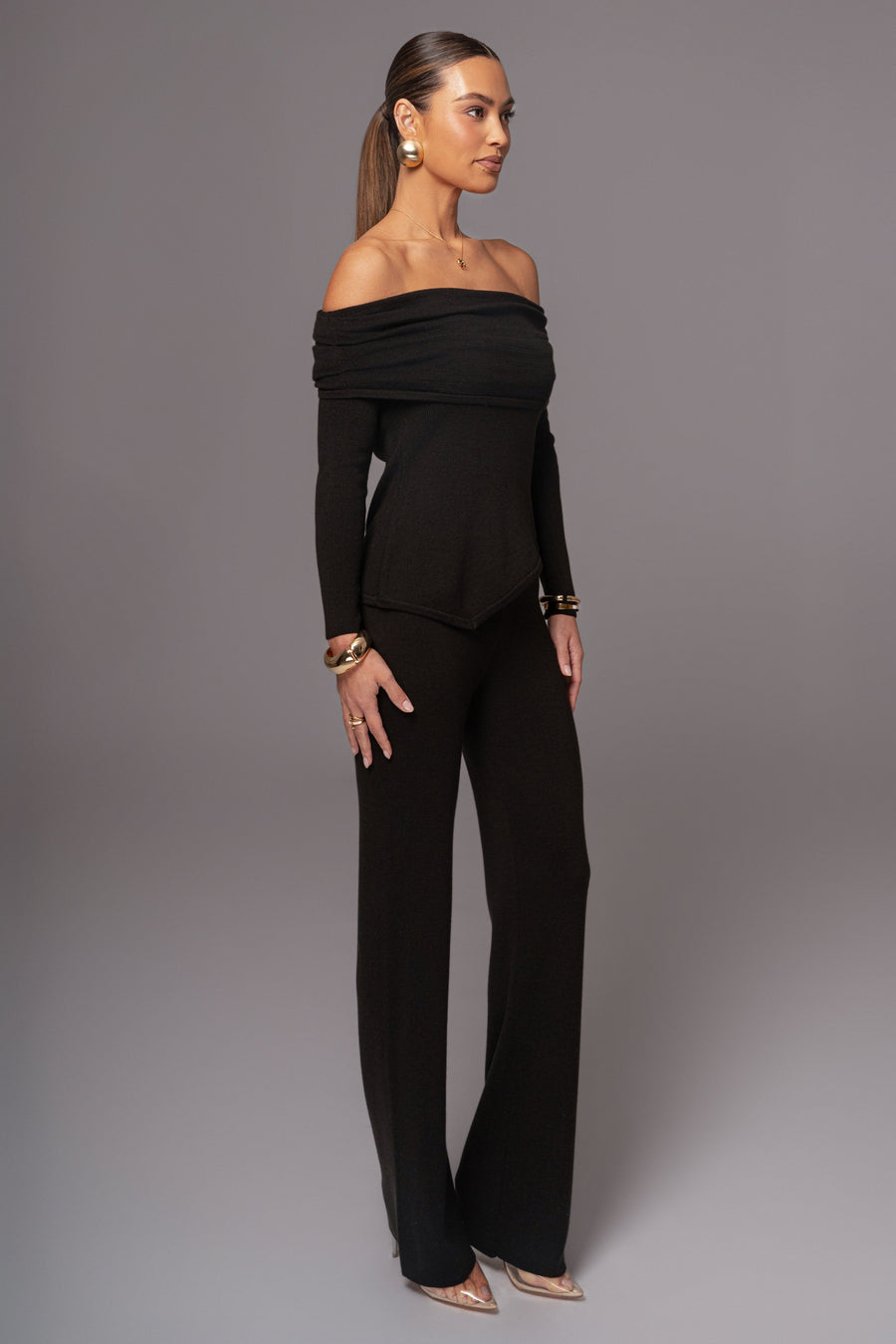 Black Alani Knit Pants