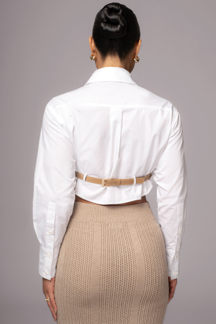 Taupe Jasmina Knit Skirt