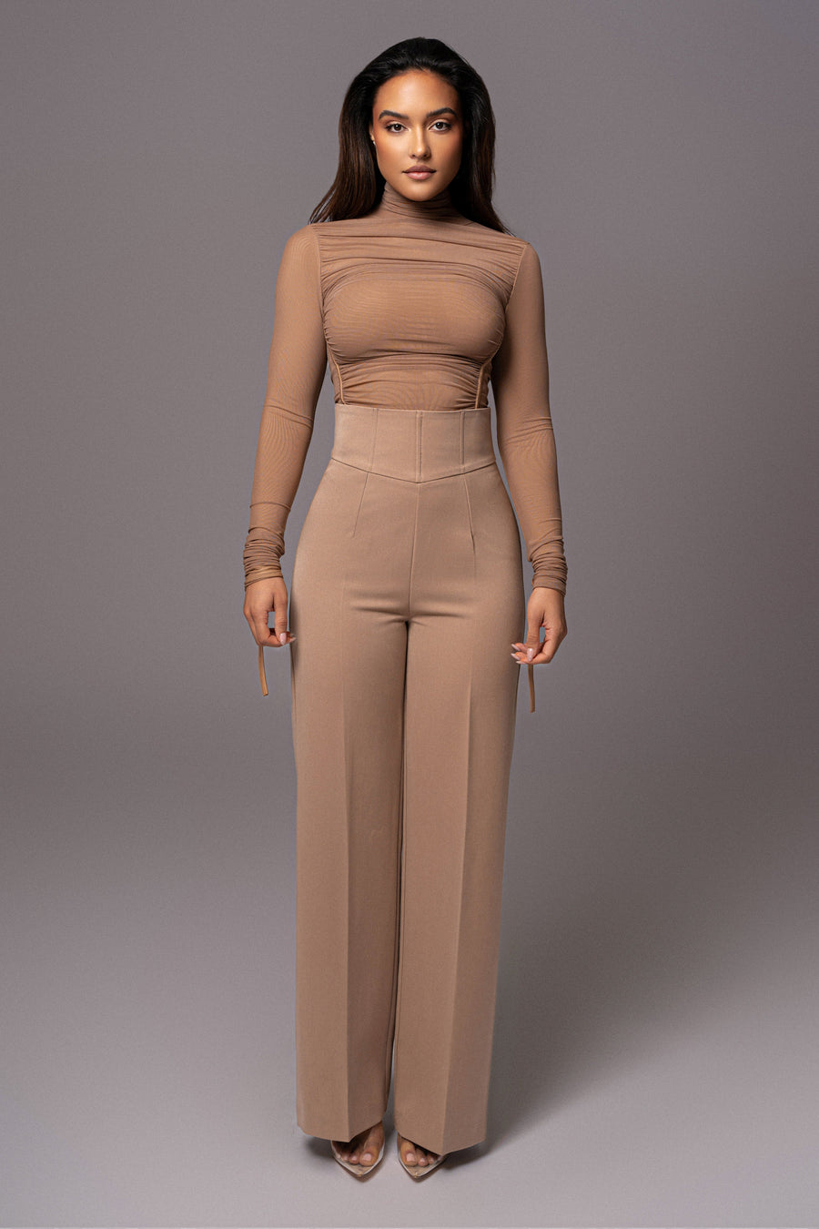 Tan Novena Woven Pants
