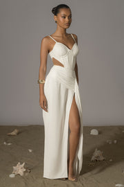 Ivory Las Olas Linen Skirt