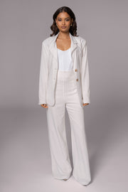 Ivory Explorer Linen Pants