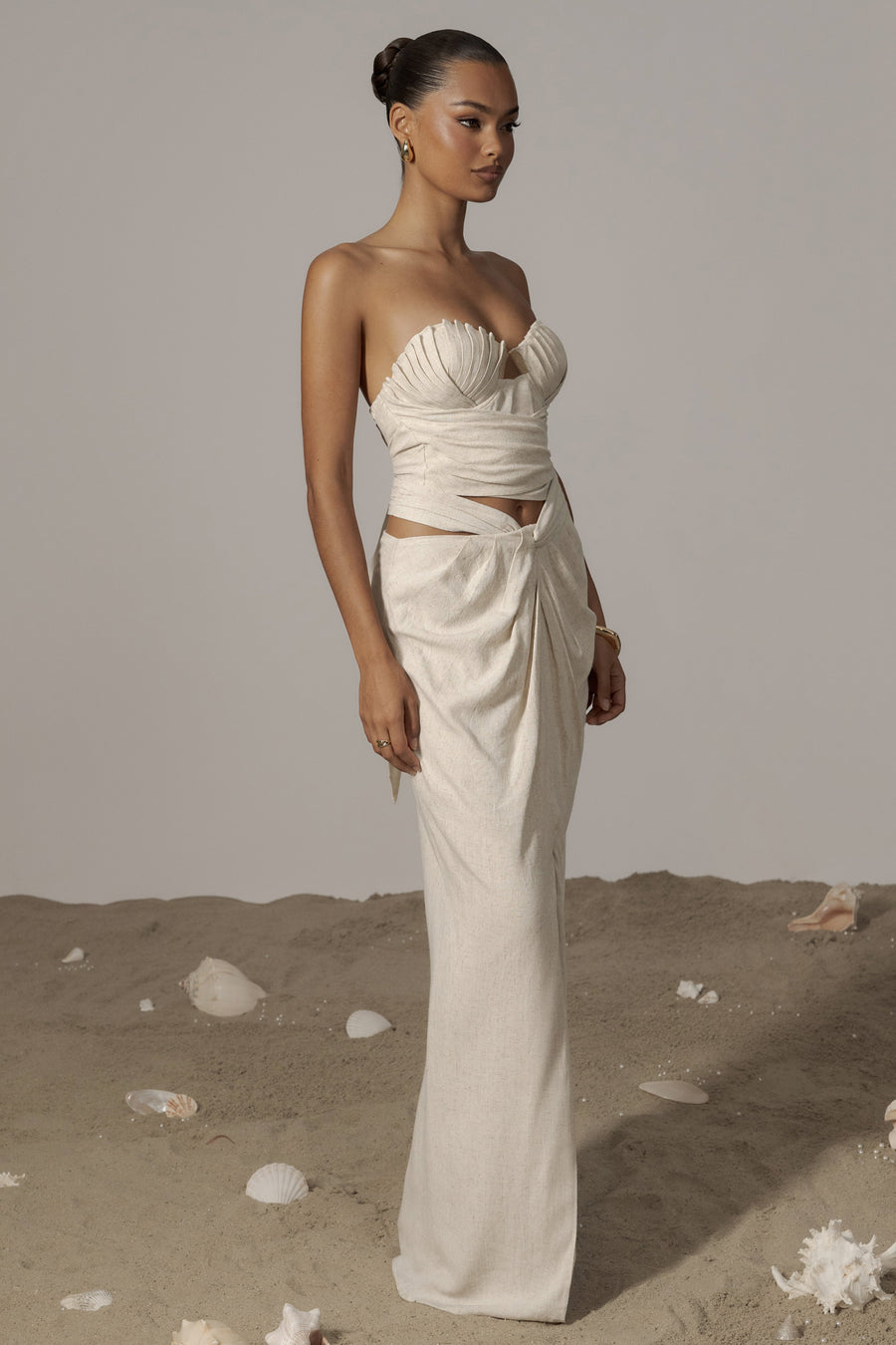 Natural Dreamland Linen Skirt