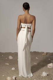 Ivory Dreamland Linen Skirt