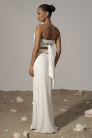 Ivory Dreamland Linen Skirt