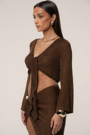 PRE-ORDER Bronze Luminous Metallic Skirt