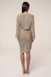 PRE-ORDER Gold Luminous Metallic Skirt
