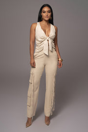 Natural Better Half Linen Utility Pants