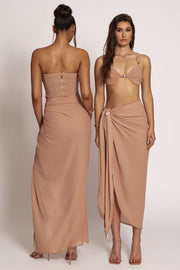 Tan Uncharted Waters Sarong
