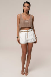 Ivory Sun Glow Shorts