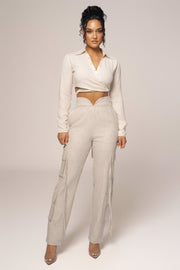Natural Better Half Linen Utility Pants