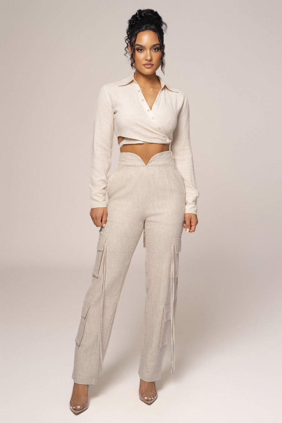 Natural Better Half Linen Utility Pants