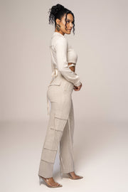 Natural Better Half Linen Utility Pants