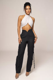 Black Better Half Linen Utility Pants