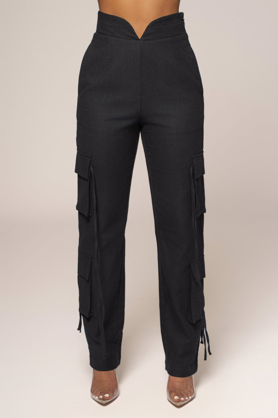 Black Better Half Linen Utility Pants