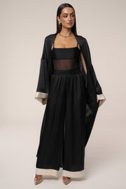 Black Jet Set Wide Leg Pants