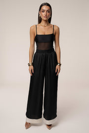 Black Jet Set Wide Leg Pants