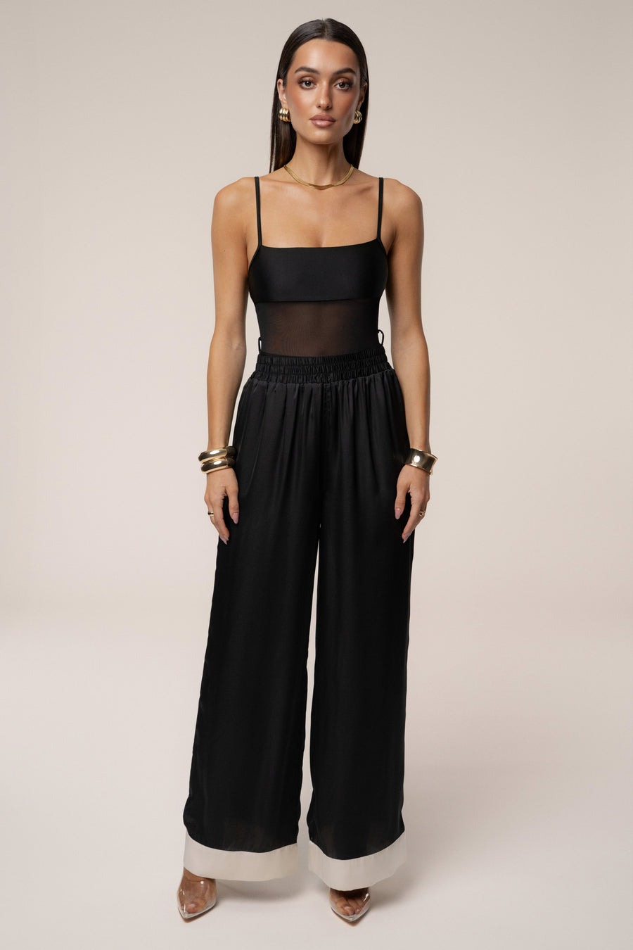 Black Jet Set Wide Leg Pants