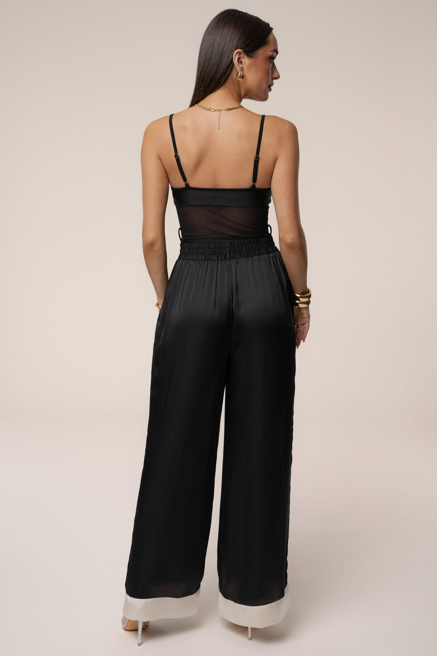 Black Jet Set Wide Leg Pants