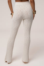 Ivory Lanah Knit Flare Pants