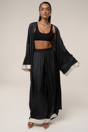 Black Jet Set Wide Leg Pants
