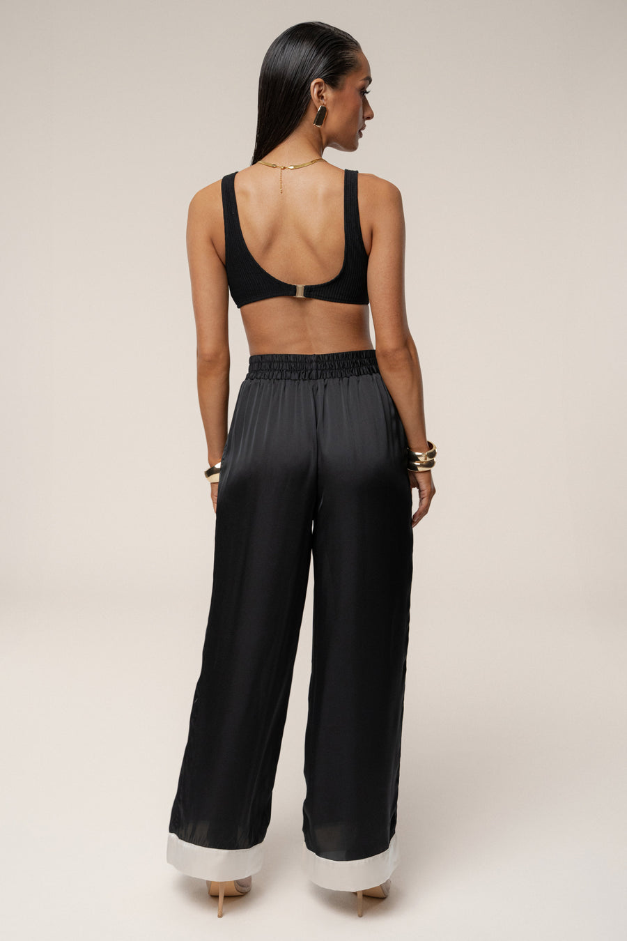 Black Jet Set Wide Leg Pants