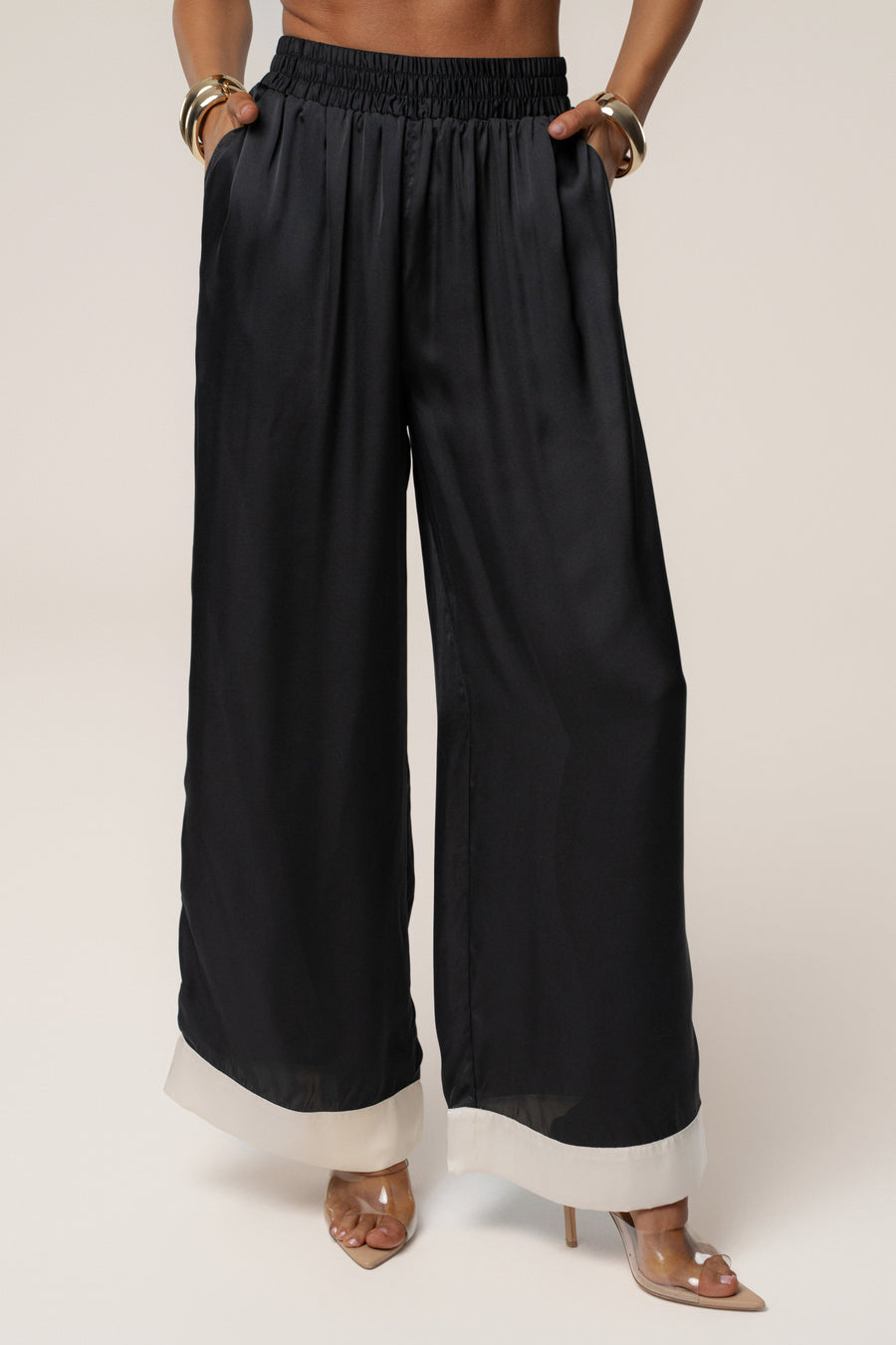 Black Jet Set Wide Leg Pants