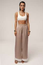 Mocha Jet Set Wide Leg Pants