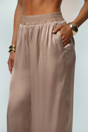 Mocha Jet Set Wide Leg Pants