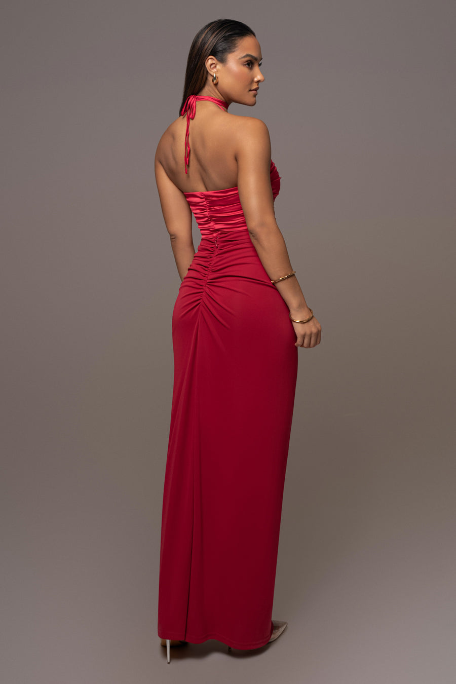 Red Tara Drape Skirt