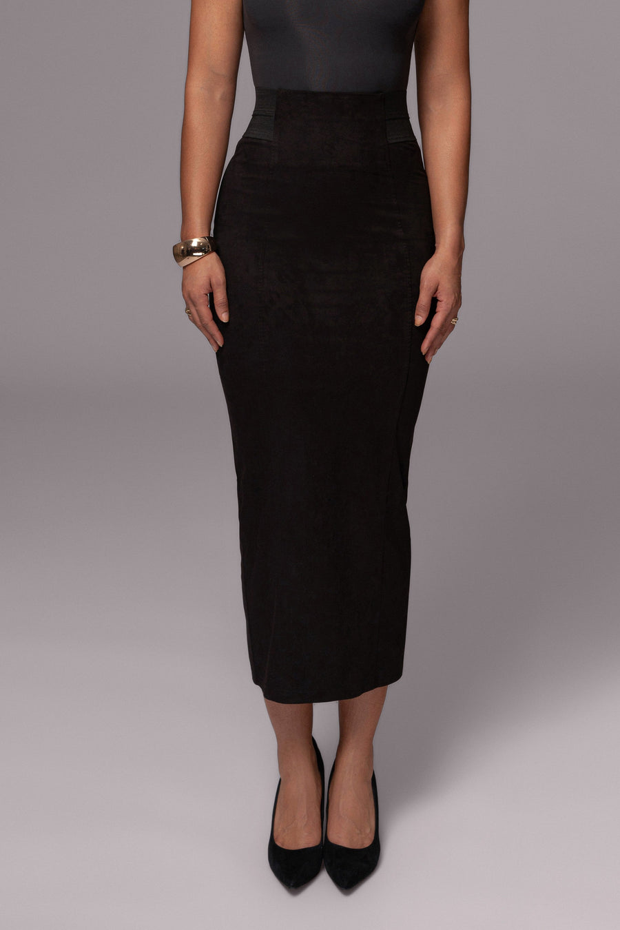 Black Phoenix Suede Skirt
