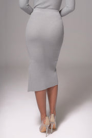 Heather Grey Cardinal Essential Knit Skirt