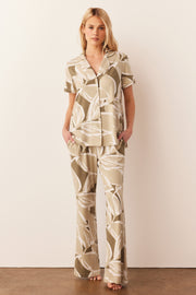 Elsa Cloud Jersey PJ Set in Fern