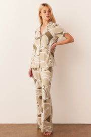 Elsa Cloud Jersey PJ Set in Fern