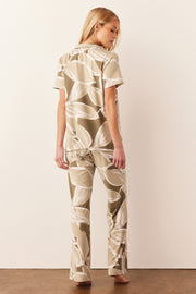Elsa Cloud Jersey PJ Set in Fern