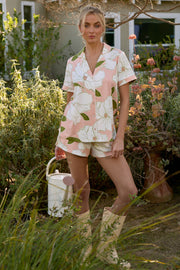 Maren Cloud Jersey PJ Set in Magnolia
