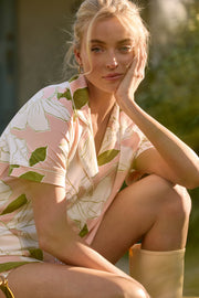 Maren Cloud Jersey PJ Set in Magnolia