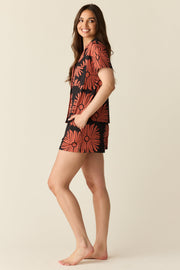 Karli Summer Jersey PJ Set in Desert Bloom