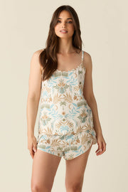 Whitney Summer Jersey PJ Set in Oasis